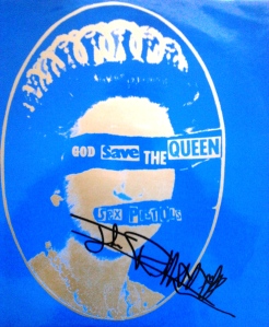 John Lydon autograph signed God Save the Queen 12"