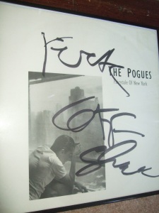Shane MacGowan Autograph signed this Pogues Fairytale of New York 12"