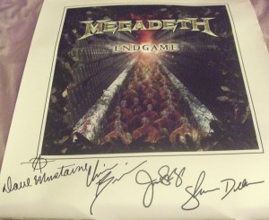 Megadeth autograph Mustaine litho signed by all