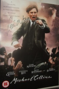 Liam Neeson autograph signed Michael Collins DVD