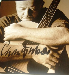 Christy Moore Autograph signed promo photo. Love this shot.