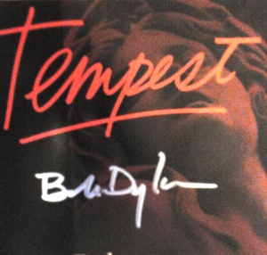 Signed Bob Dylan Tempest CD autograph