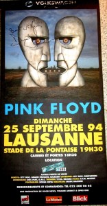 David Gilmour signed Pink Floyd poster