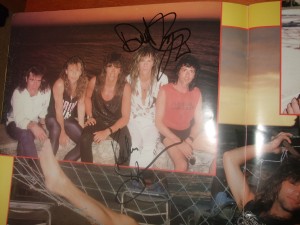 Monsters of Rock programme signed by Bon Jovi autograph